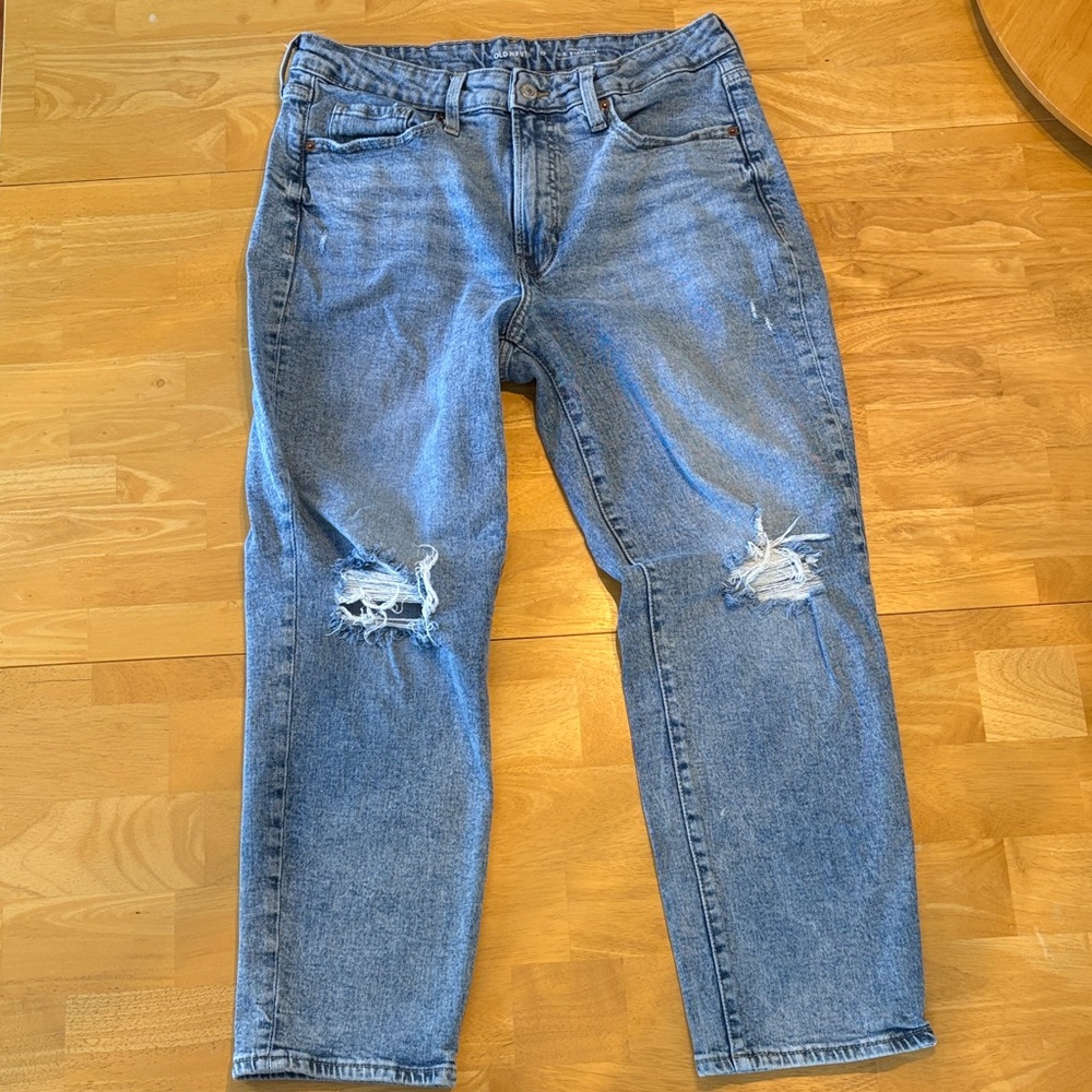 Old Navy Women's Straight Leg Jeans - Blue